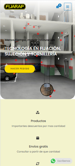 Vista móvil del proyecto